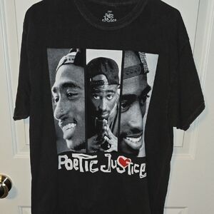 Black Graphic Tee for Men